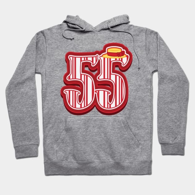 Retro '55 Dapper Dan Hoodie by DeepDiveThreads